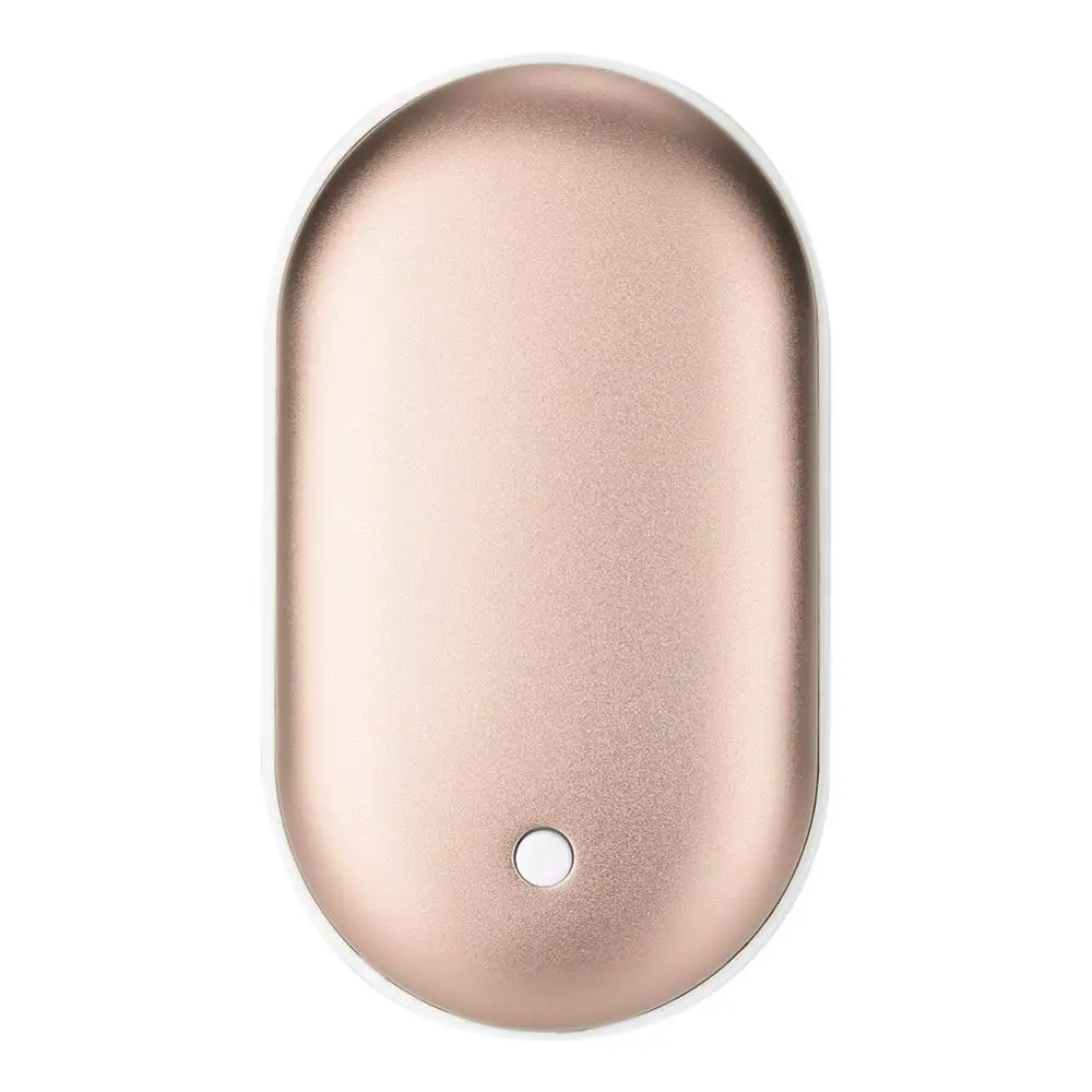 5200 мА/ч 5 в милый USB Перезаряжаемый СВЕТОДИОДНЫЙ Электрический подогреватель для рук и путешествий удобный долговечный Мини карманный нагреватель продукт для домашнего потепления - Цвет: luxury gold color