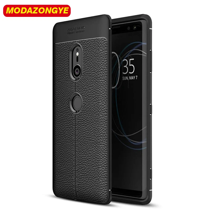 Для Sony Xperia XZ3 чехол Обложка 6 0 дюймов на заднюю панель из искусственной кожи для