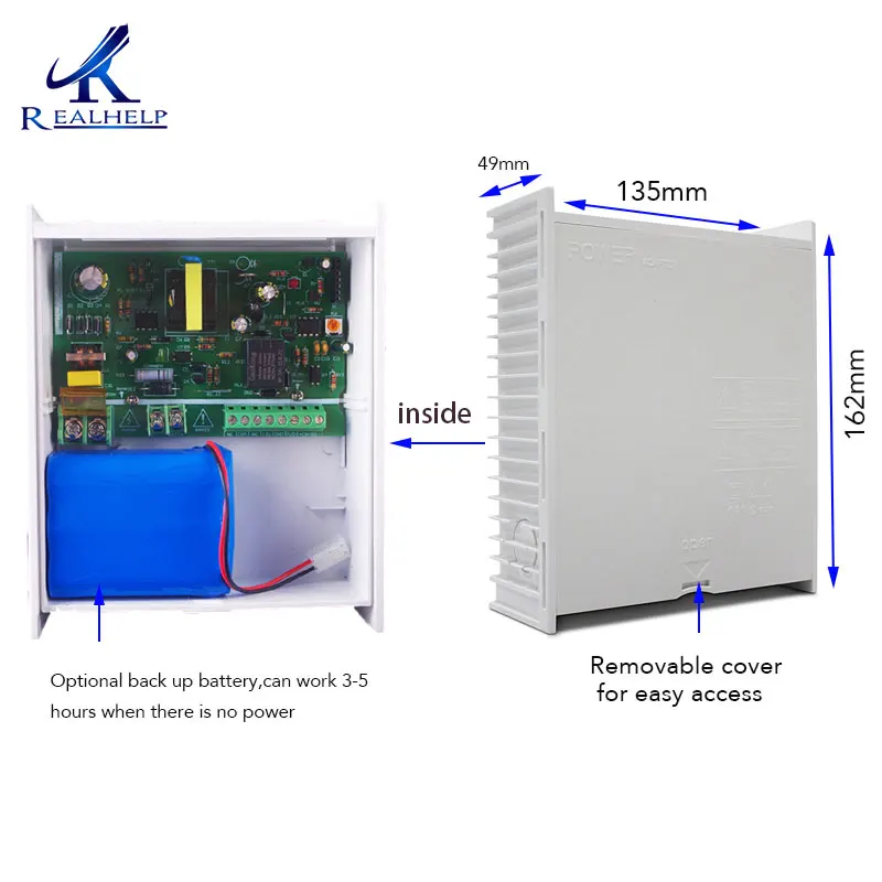 DC 12V 2A 3A 5A источник питания с резервной батареей интерфейс RFID карты система контроля доступа переключатель питания 100~ 220V