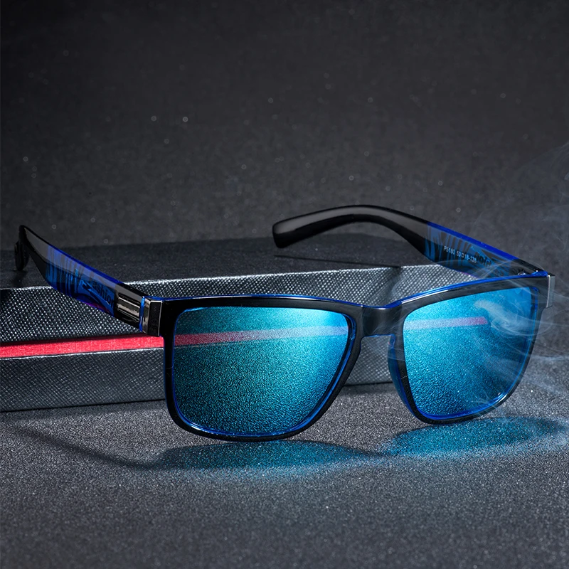 Мужские Квадратные Солнцезащитные очки Винтаж вождения Спорт УФ Защита Модные Защита от солнца очки Цвет Зеркало для мужчин женщин