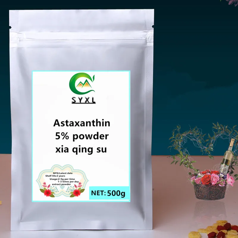 Astaxantina em pó Livre de Alta Pure Natural Qing su Transporte Qualidade 100g-1000g - Xia 8 High Quality Beleza e saúde
