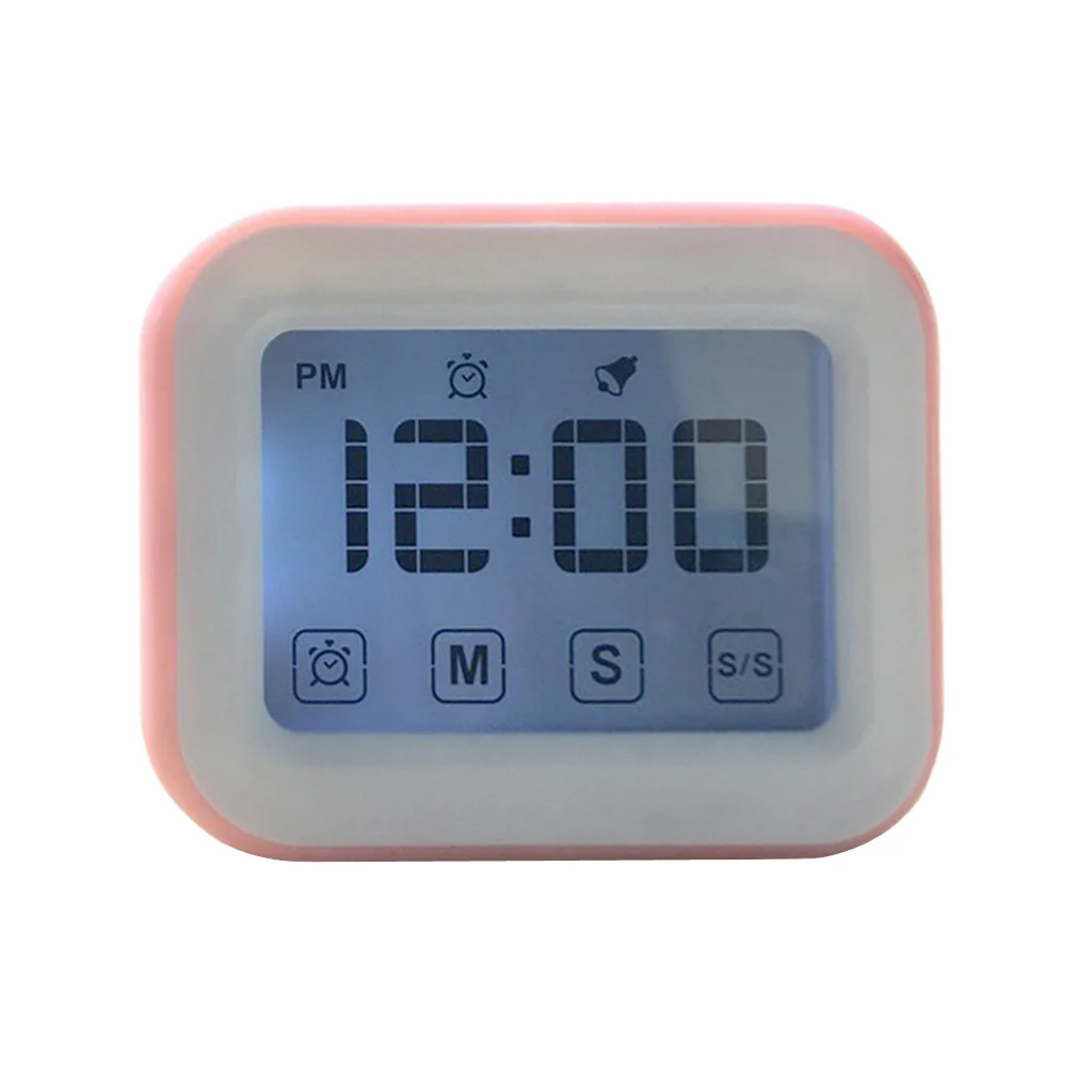 Minutes/Sec/Hour Kitchen Timer Cooking Analog Count Alarm Clock,Battery Power, LCD Touch Screen