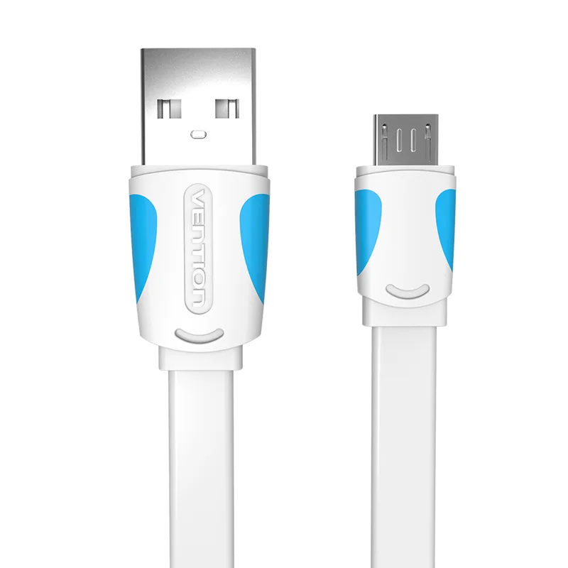 Vention Micro USB2.0 кабель для зарядки мобильного телефона супер зарядное устройство 1,5 м 1 м USB кабель синхронизации данных для samsung Android кабель - Цвет: Белый