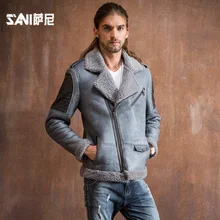 Реальные двусторонний пальто с мехом для мужчин естественной натуральной овчины русская зима Меховые пальто натуральный Меховые пальто мужские большой Размеры 5XL