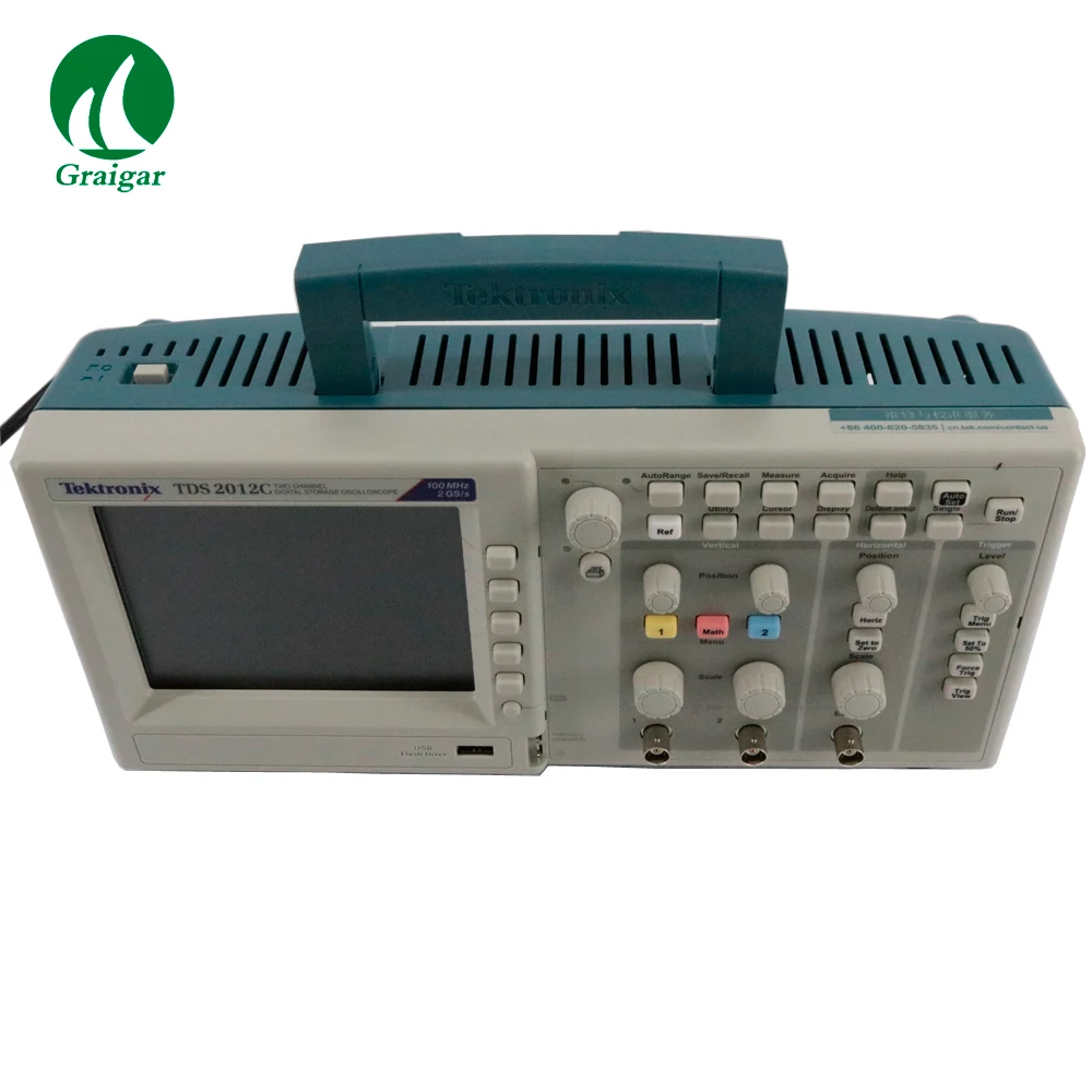 Цифровой осциллограф Tektronix TDS2012C 2 5 k точки в любое время ширина диапазона 4 канала: