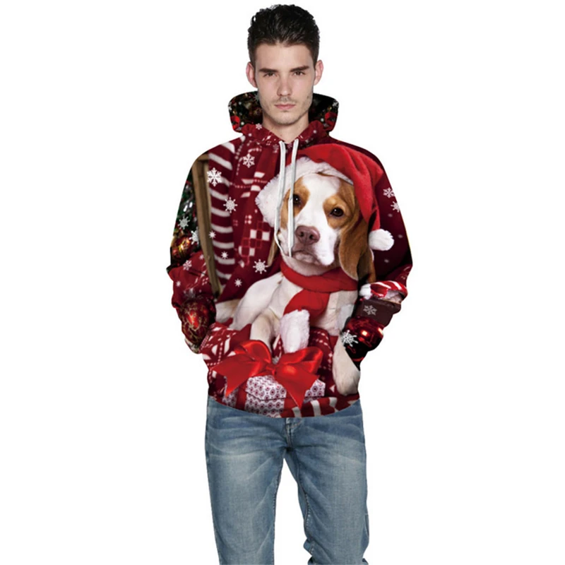 ZOGAA 2019 3D Hoodies Men and Women Casual Loose Christmas Series Pullovers Printed Hooded Sweatshirts Couple Hoodies Unisex