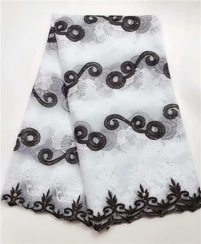 2019 top selling african cord lace High quality french fabric white black African mesh for nigerian wedding | Дом и сад