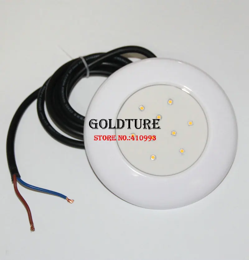 RGB Swimming Pool Light 9W Surface Mounted Pool Lamp DC12V Underwater Pond Lighting Resin Filled