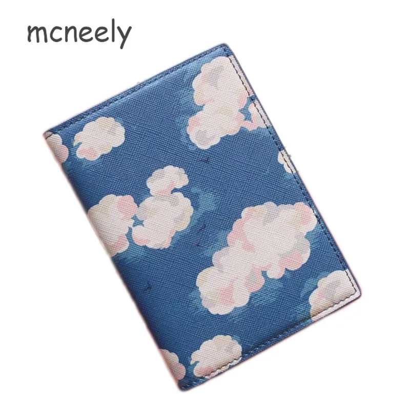 Passport Cover Blue And White Porcelain Stylish Pu Leather Travel Accessories Passport Cover With Card Holder For Women Men