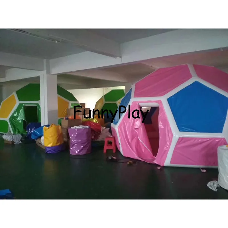 Звезда Кемпинг футбольный дом футбол многоугольник палатка, открытый москитная сетка палатки, надувные палатки для выставки