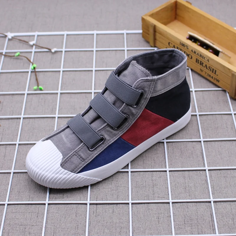 2021 spring new color high-top elastic canvas shoes female comfortable student flat casual all-match denim | Обувь