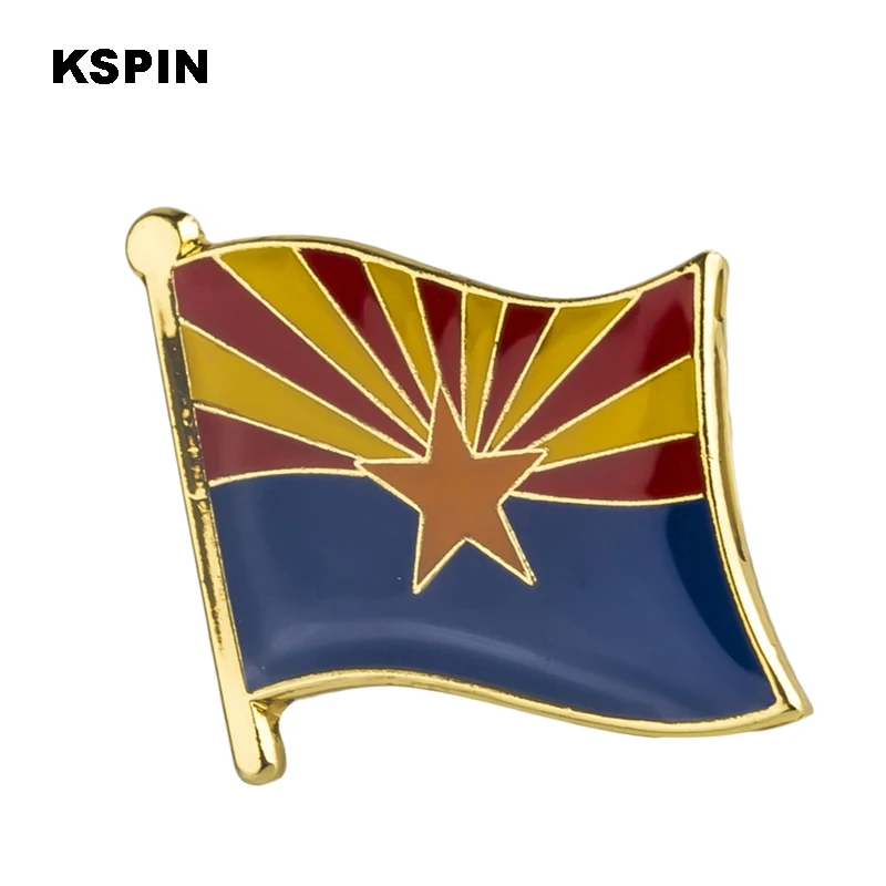 

U.S.A Arizona State Badges flag badge flag lapal pin on backpack pins for clothes 1PC XY0203