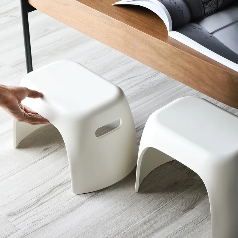 Plastic stool children's bathroom non-slip small bench fashion shoes bench thick and firm  home kids furniture kids chair baby