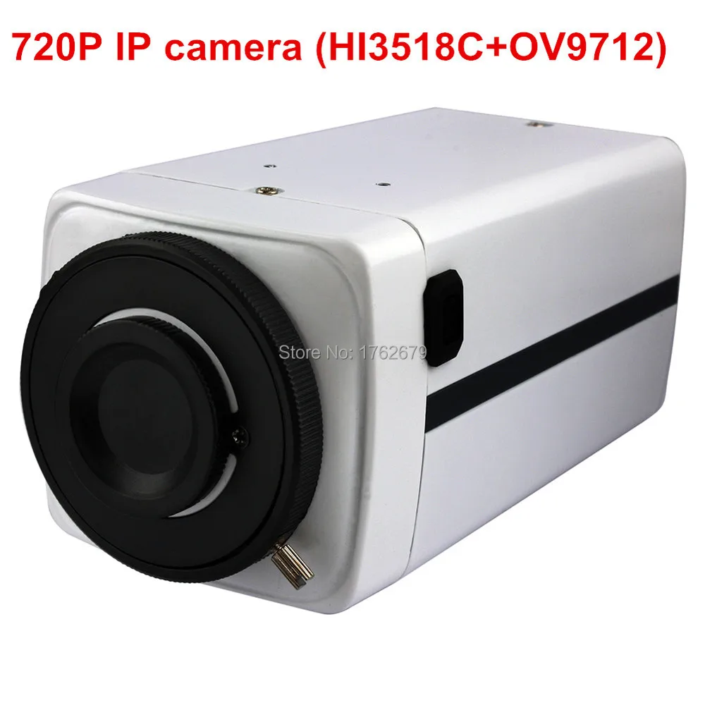 

Onvif 720p H.264 HI3518C+OV9712 Mini IP camera Audio&Video Network Cmos IP Box Camera with alarm input and output