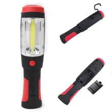 LED Hook Light Magnetic Flashlight Perfect Torch Work Lamp with Magnet and 2 Light Modes Camping