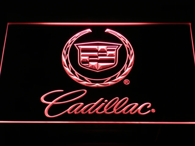 

d041 Cadillac LED Neon Light Signs with On/Off Switch 20+ Colors 5 Sizes to choose