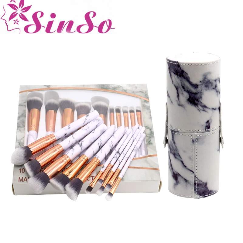 

Sinso 10Pcs/Set Professional Accurate Makeup Brushes Makeup Kit Tools Eye Shadow Eyebrow Lip Brushes For Make Up Kabuki Brush