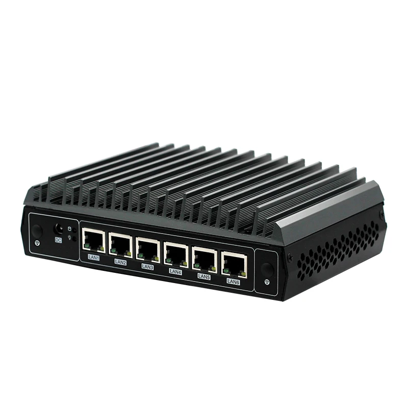 2018 новейший Черный брандмауэр 6 * I1211AT Gigabit Lan порт маршрутизатор 1u компьютер |
