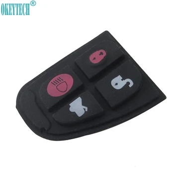 

OkeyTech 1Pcs 4 Buttons Rubber Pad Replacement Key Cases For Jaguar X S XJ XK TYPE Remote Key FOB New Styling Car Accessories