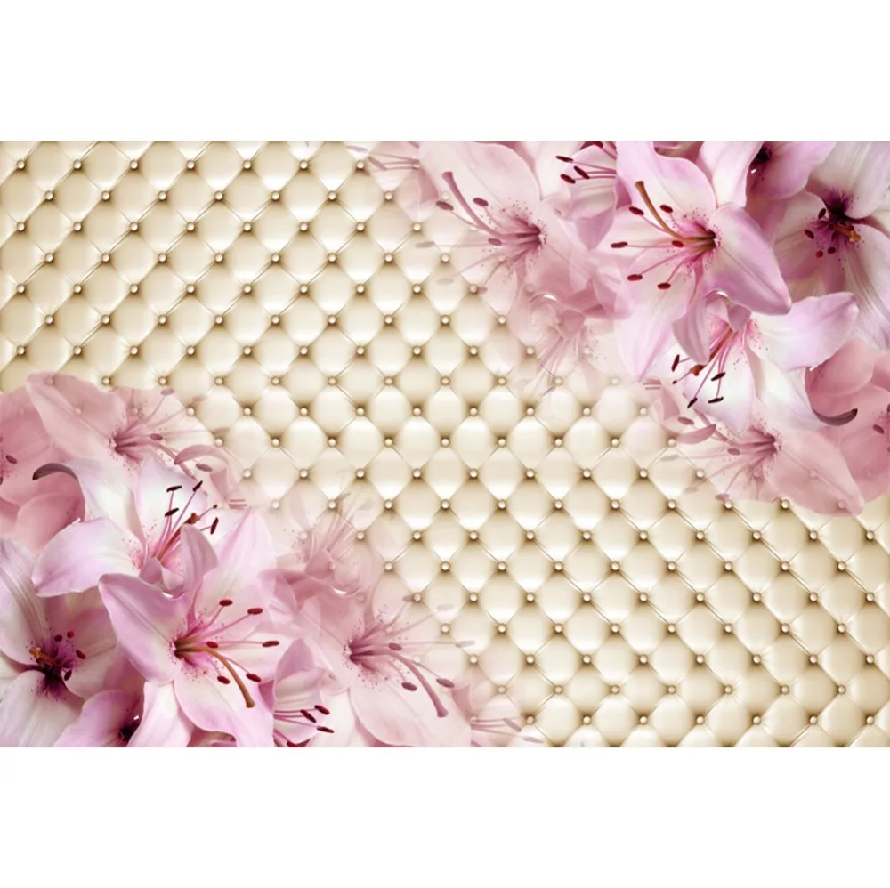 

Laeacco Pink Surface Of Heaboard Sofa Diamond Flowers Pattern Photo Backgrounds Photography Backdrops Photocall Photo Studio