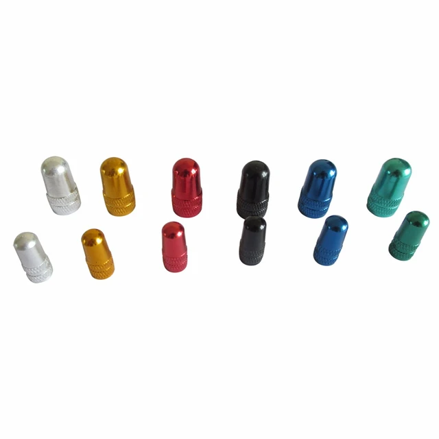 Bouchon de Valve en aluminium coloré, 10 pièces/lot, pour voiture