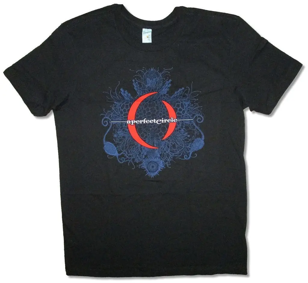 

A Perfect Circle Mandala Crew Logo Black T Shirt New Official TOOL Maynard