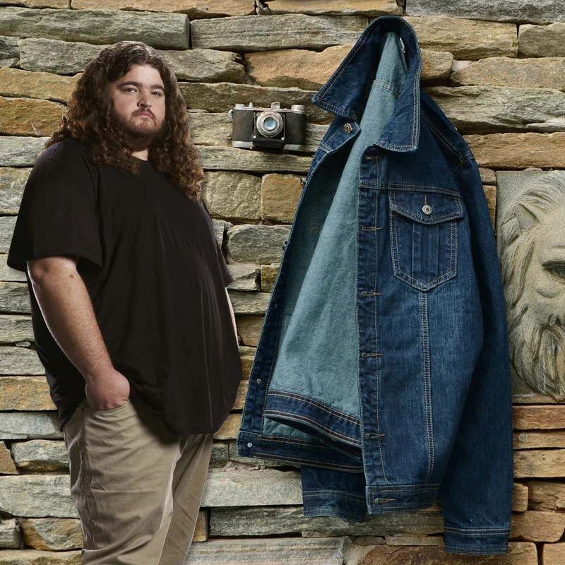 

2018 fashion Retro Denim jacket men Spring Turn-Down Collar jacket men's classic outwear jean jackets coat plus size L- 8XL