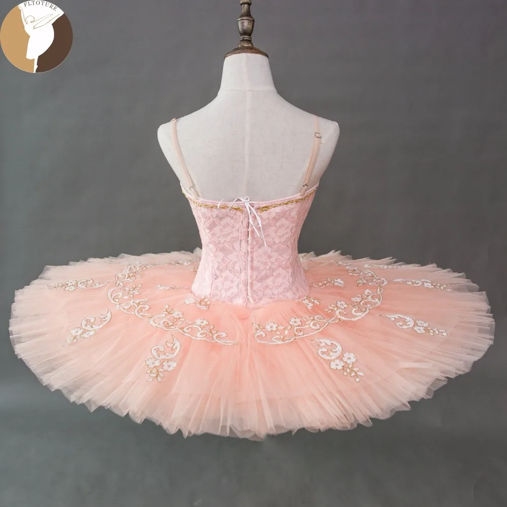 FLTOTURE, профессиональная балетная пачка для взрослых, розовый цвет, платья-пачки Спящей Красавицы, XW1001, костюм для балета для девочек, для соревнований, распродажа