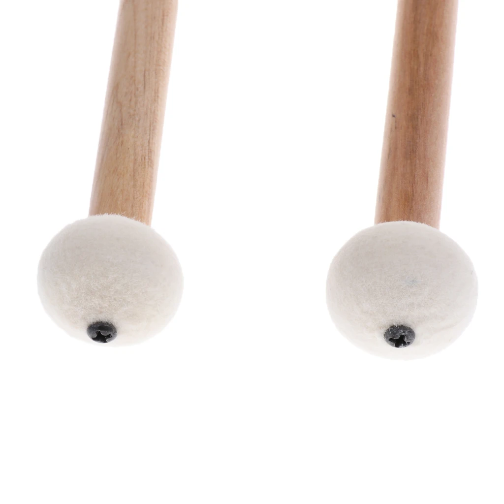 2 шт. двойной головной барабан Cymbal Gong Mallet мягкие молотковые палочки Mallets стержни войлочный молоток 419 мм