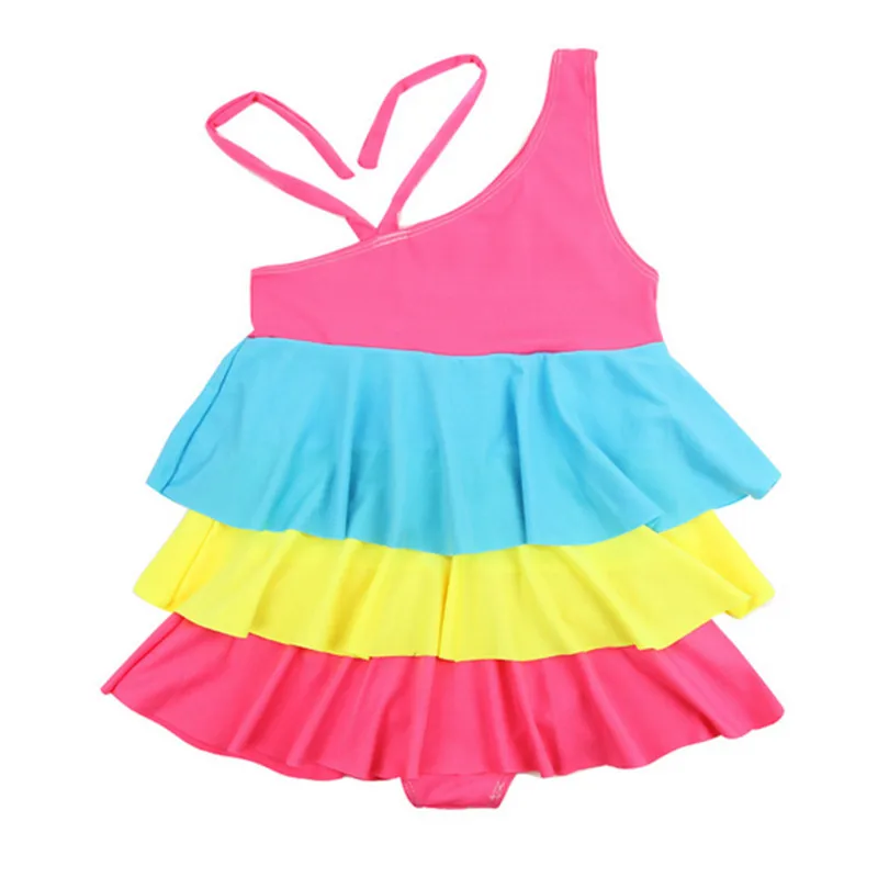 if dream peach sunny girls one piece swimwear bikini children's
