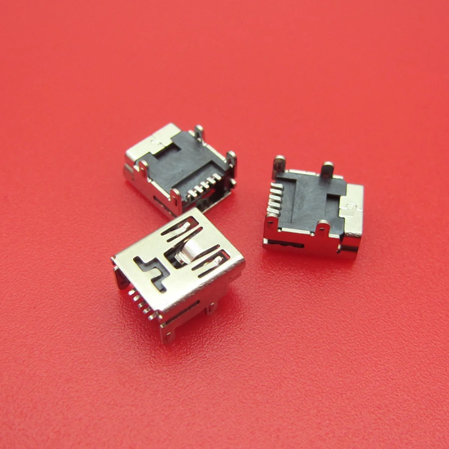 

10pcs/lot for PS3 controller tablet Mini USB Data power dc jack 5 pin 5pin socket female Connector plug charger charging port