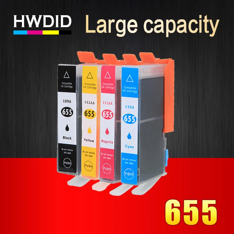 HWDID Совместимый картридж для HP 655 hp CZ109AE deskjet 3525 5525 4615 4625 4525 6520 6525|ink cartridge|printers ink