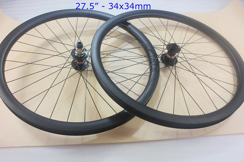 650B Alle Mountainbike Wielset 34Mm X 34Mm Tubeless Am Mtb Carbon Fiets Wielen Tepels 32 spaakgaten _ - AliExpress Mobile