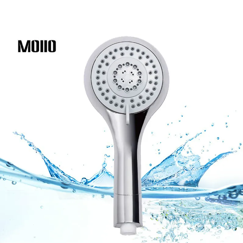 

MOIIO New Design Hand Held Shower Head Chrome 5 Jets Outlets Watersaving Shower with Best Quality High Pressure Shower Head