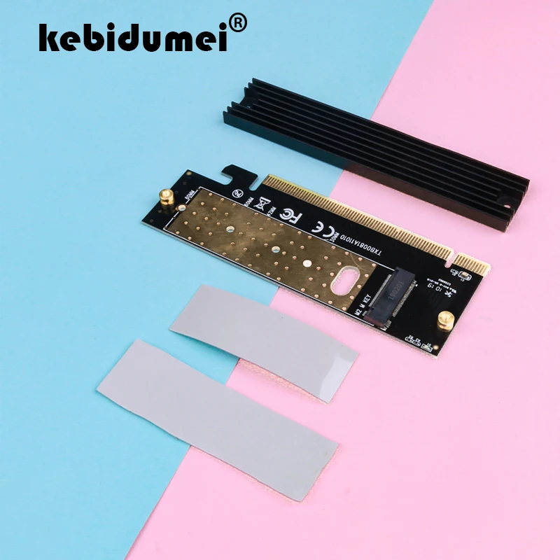 

kebidumei M.2 NVMe SSD NGFF to PCIE 3.0 X16 X4 Adapter M Key Interface Expansion Card Full Speed Support 2230 to 2280