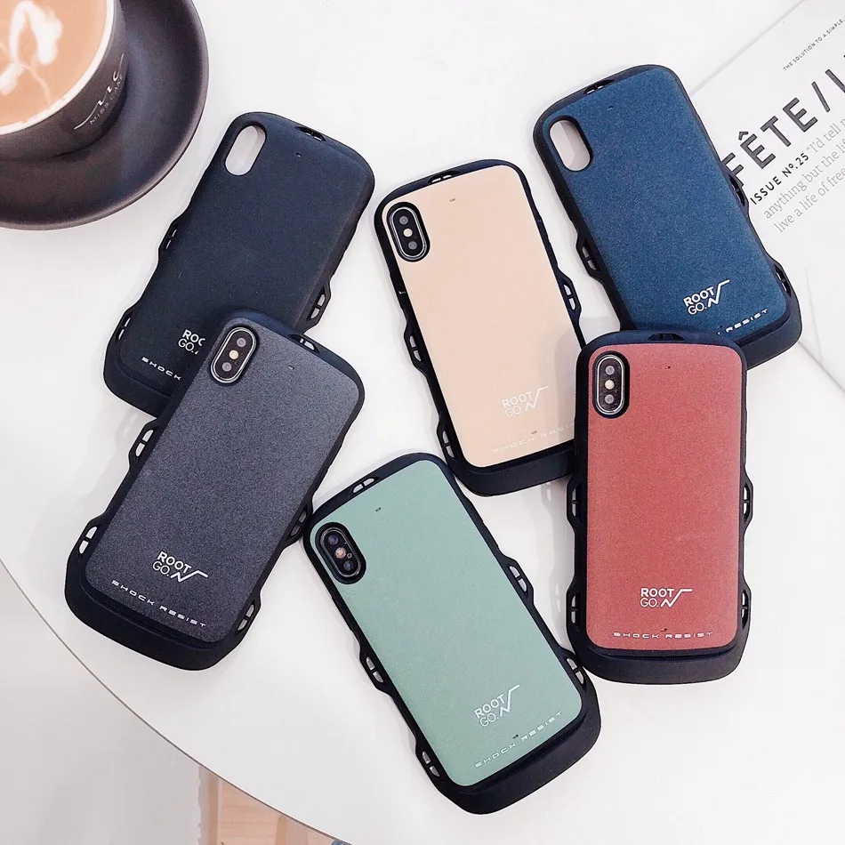 Для iPhone7 Plus 6s 8 модный матовый чехол для телефона iPhone XR XS MAX X Чехол простой сплошной
