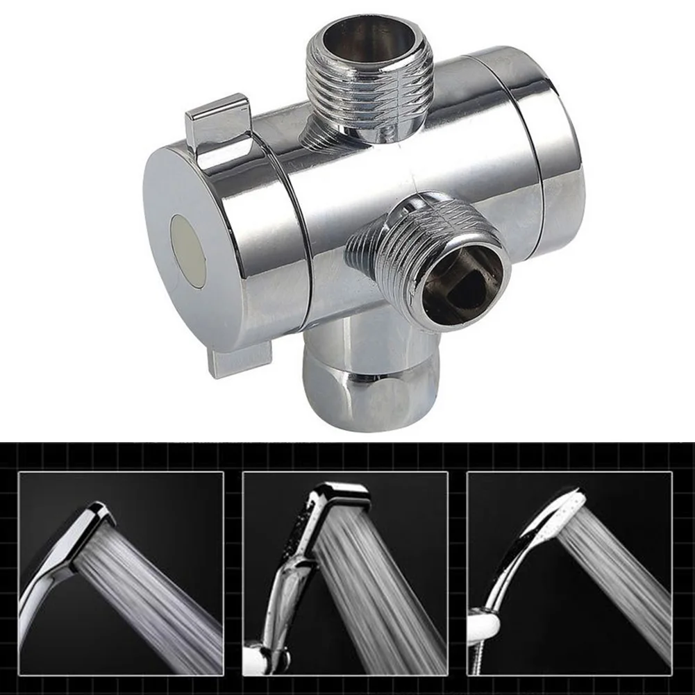 Ванная комната G1/2 &quotДушевой переключатель положения смесителя 3 way M/F адаптер