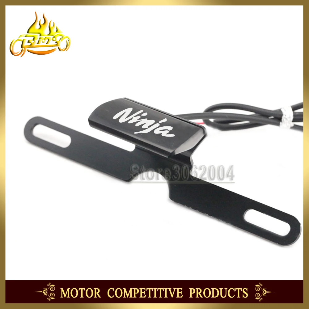 Universal Motorcycle Part License Plate LED Light For KAWASAKI NINJA