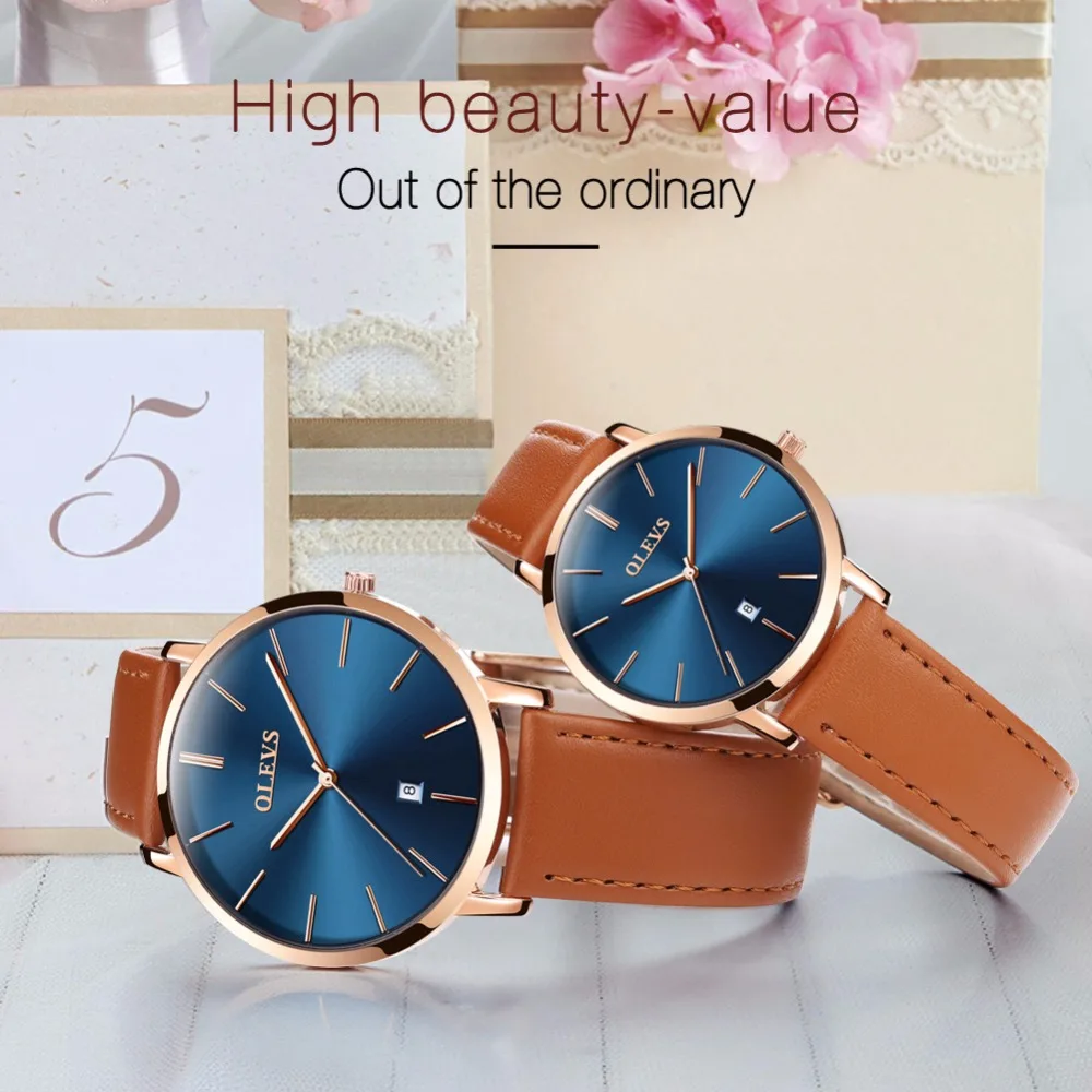 OLEVS Роскошные Брендовые мужские наручные часы для женщин relogio feminino женский