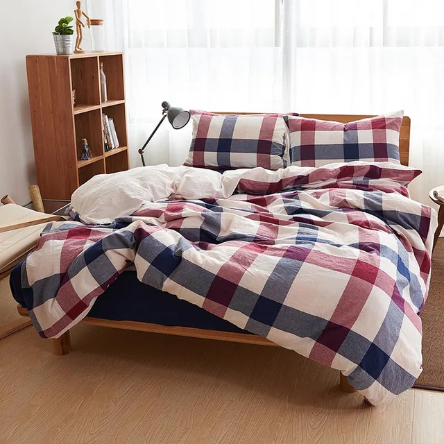 2017 Simple Anese Style 100 Cotton Bedding Sets King Queen 2017 Simple Anese Style 100 Cotton Bedding Sets King Queen Double Size Duvet