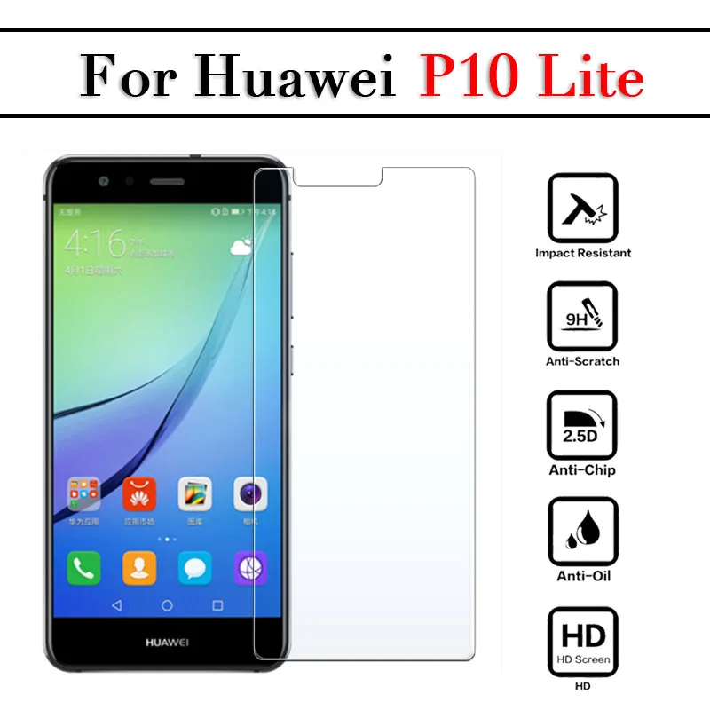 Защитное стекло для huawei p10 lite защита экрана p 10 plus защитная пленка из закаленного