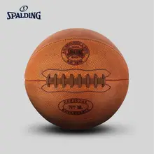 SPALDING 125 юбилей баскетбольный Кожаный Размер 7# memory ball Global limited edition 76-512Z