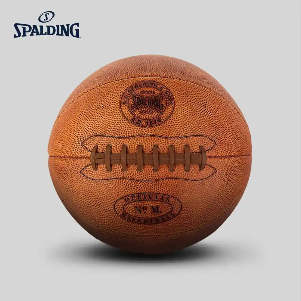 Original SPALDING Professional game indoor genuine leather basketball74