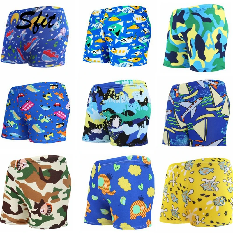 

Sfit Summer 15-32kg Boys Swimming Trunks Cartoon Children's Swimsuit Child Boys Swimwear Bathing Suit Kids Shorts One Size 2019