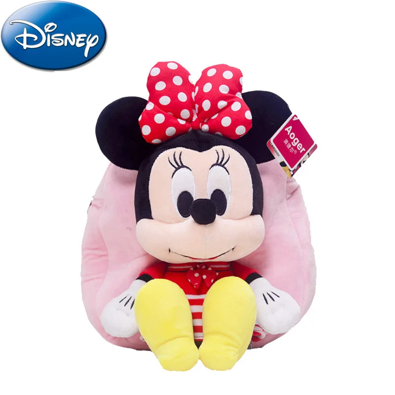 30 см Disney черные чехлы для мобильных телефонов с Микки и Минни плюшевые рюкзаки
