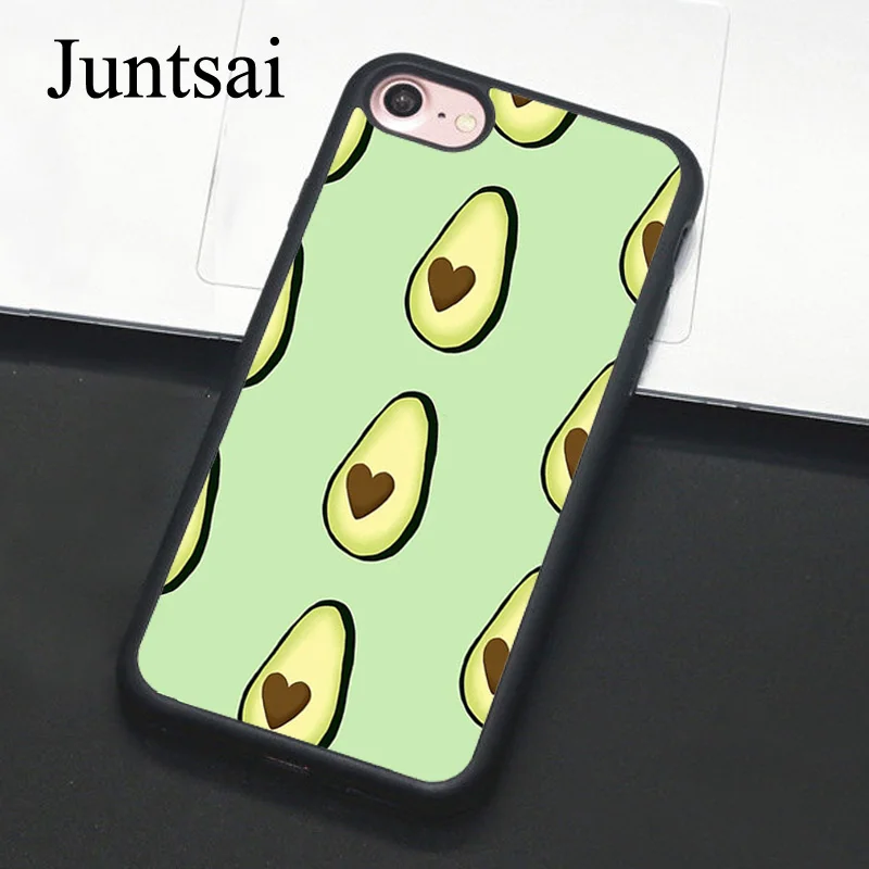 Juntsai AVOCADO HEART PATTERN Phone Case For iPhone 7 6 6s