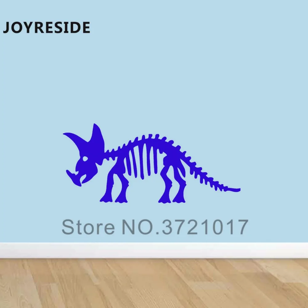 JOYRESIDETriceratopsSkeletonDinosaurWallDecalVinylStickerFor