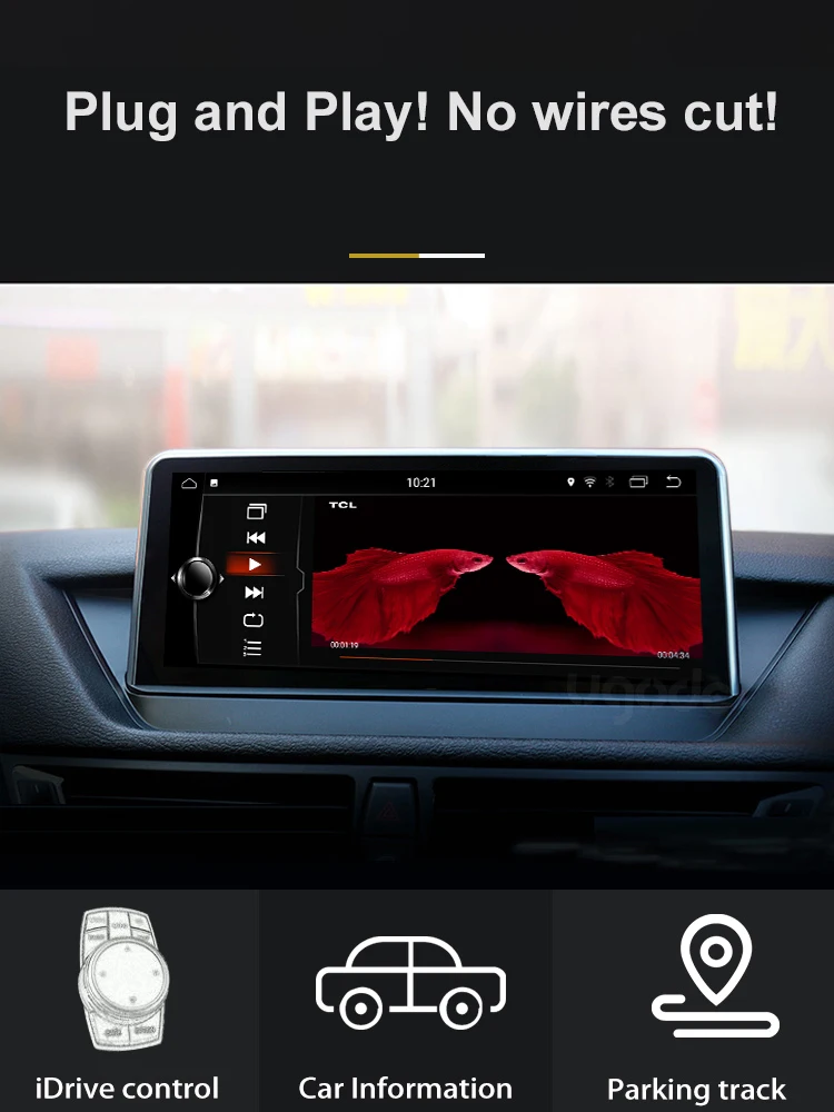 Ugode 10,2" ips Экран Android 7,1 Автомобильное видео стерео автомобильное радио с GPS навигации Мультимедиа idrive для BMW X1 E84 CIC без Экран