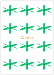 12 пар 5045 3 лезвия листьев опора CW/CCW bullnose Пропеллер CW/CCW для 250 FPV гоночный Квадрокоптер