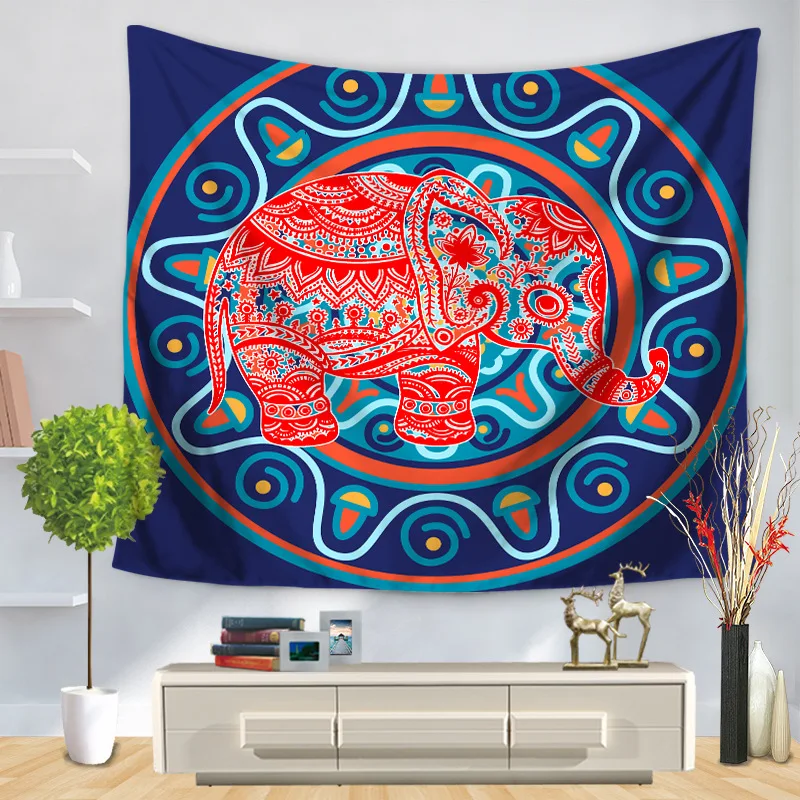 Elephant Tapestry Colored Printed Bohemian mandala Decorative Mandala Tapestry Indian